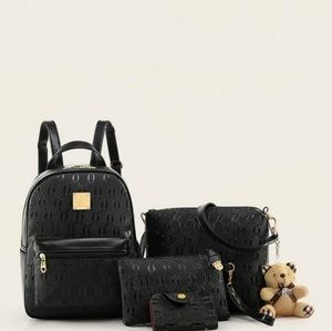 4pcs Textured Bag Set